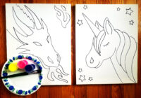 Learn How to Draw and Paint a Unicorn and Dragon – Free Art Classes for Kids