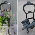 Garden Art Using Old Chairs